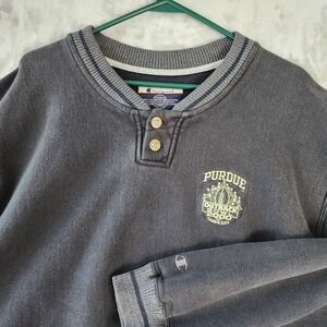 Vintage Champion Perdue Sweatshirt Mens XL Football Outback Bowl 2000 Fade Black